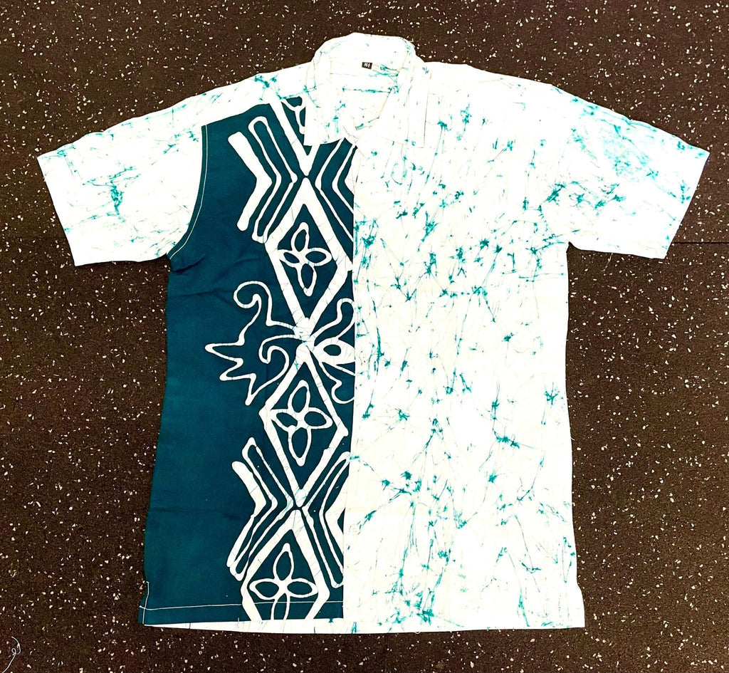 Traditional Sri Lankan Batik Shirt – Men's Short Sleeve